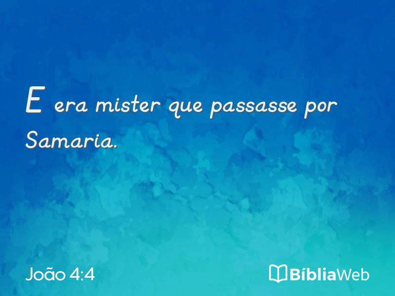 João 4:4 em imagem para compartilhar