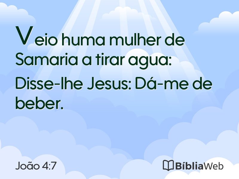 João 4:7 em imagem para compartilhar