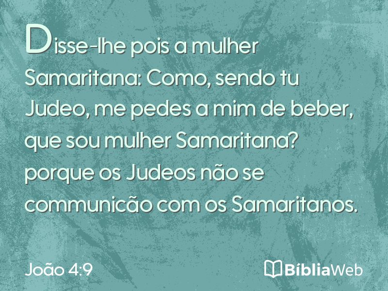 João 4:9 em imagem para compartilhar