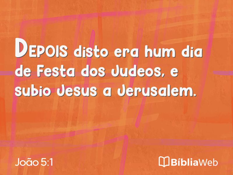 João 5:1 em imagem para compartilhar