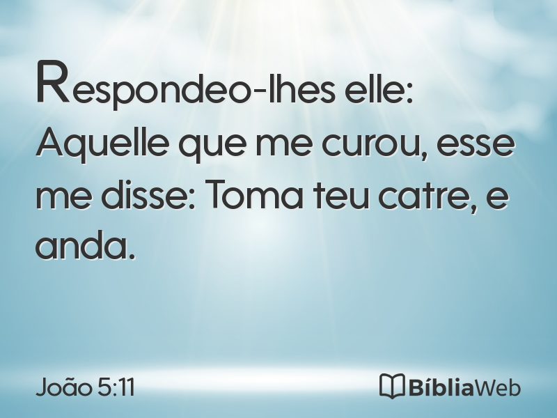João 5:11 em imagem para compartilhar