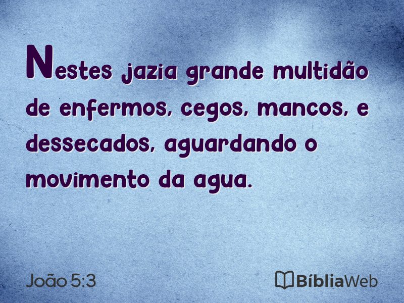 João 5:3 em imagem para compartilhar