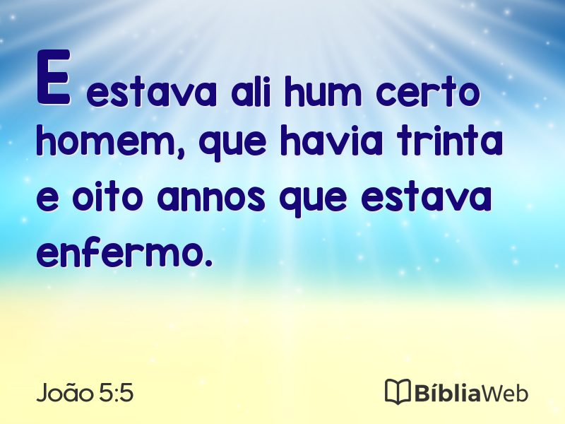 João 5:5 em imagem para compartilhar