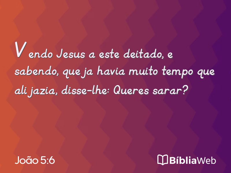 João 5:6 em imagem para compartilhar