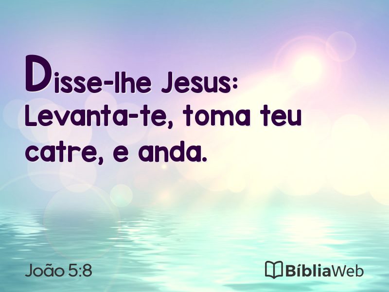 João 5:8 em imagem para compartilhar