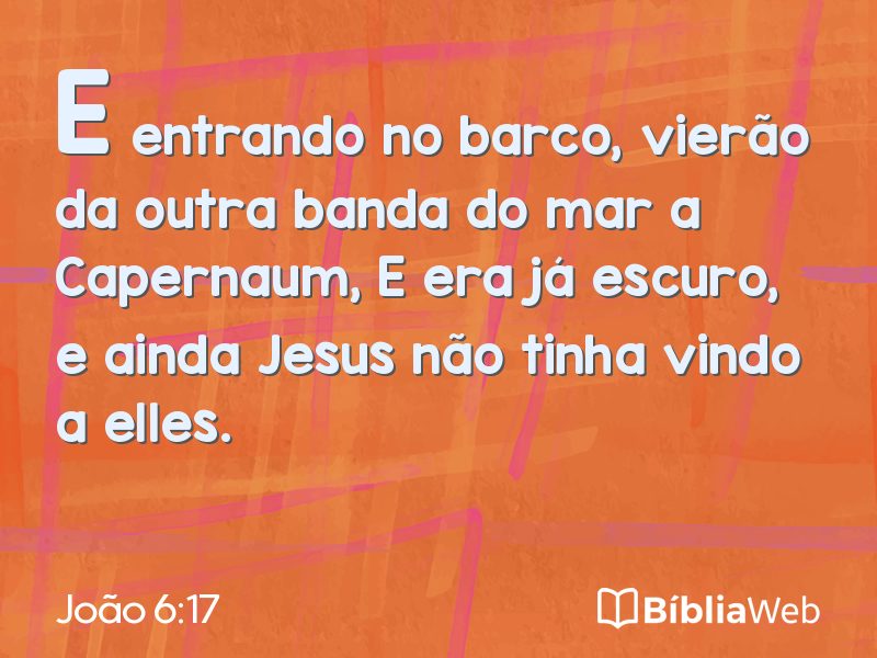João 6:17 em imagem para compartilhar