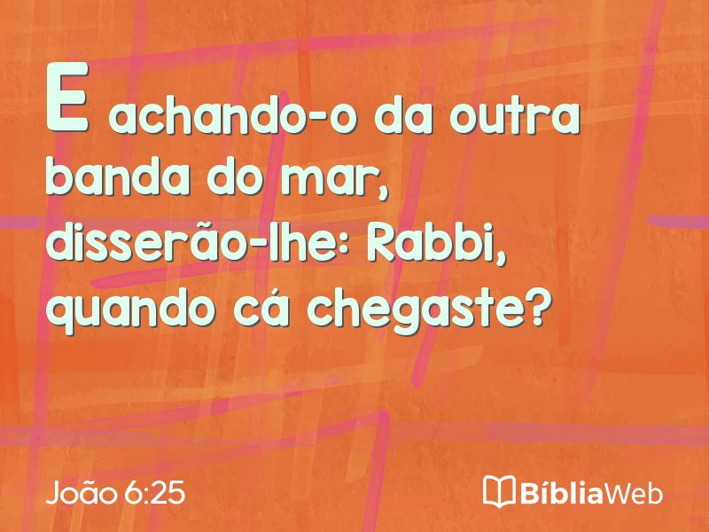 João 6:25 em imagem para compartilhar