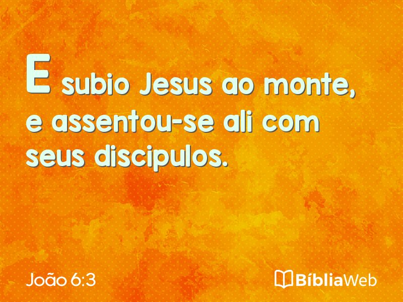 João 6:3 em imagem para compartilhar