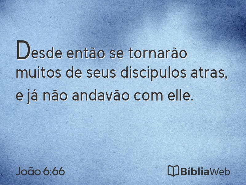 João 6:66 em imagem para compartilhar