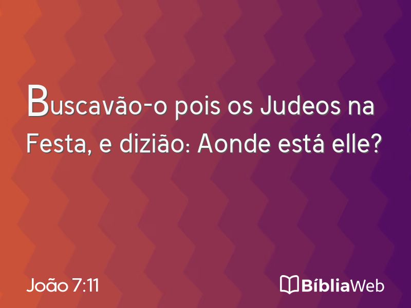 João 7:11 em imagem para compartilhar