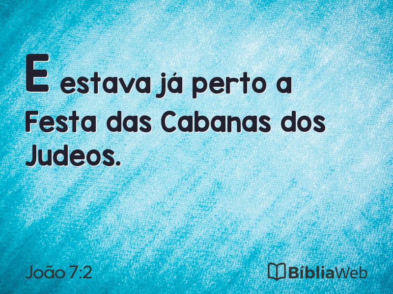 João 7:2 em imagem para compartilhar
