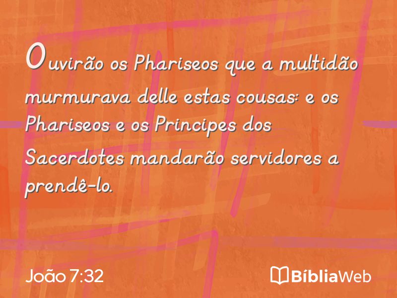 João 7:32 em imagem para compartilhar