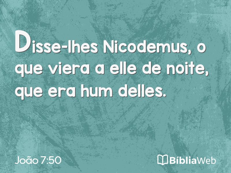 João 7:50 em imagem para compartilhar