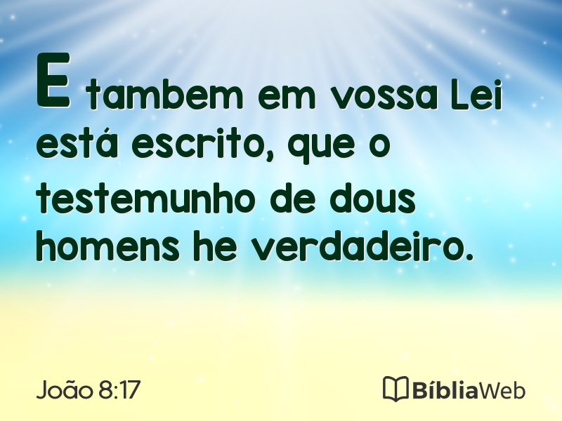 João 8:17 em imagem para compartilhar