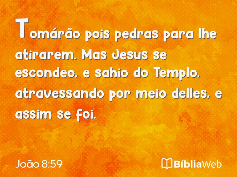 João 8:59 em imagem para compartilhar