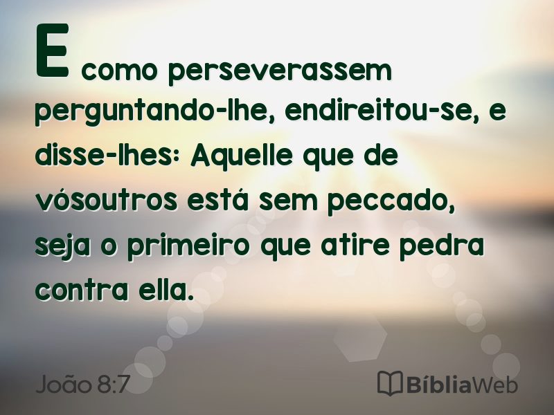 João 8:7 em imagem para compartilhar