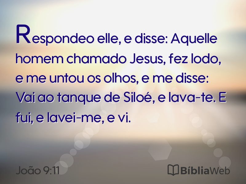João 9:11 em imagem para compartilhar