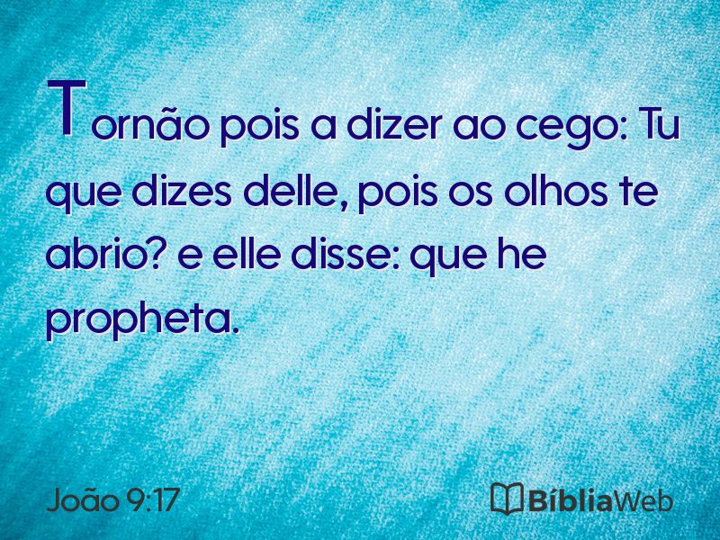 João 9:17 em imagem para compartilhar