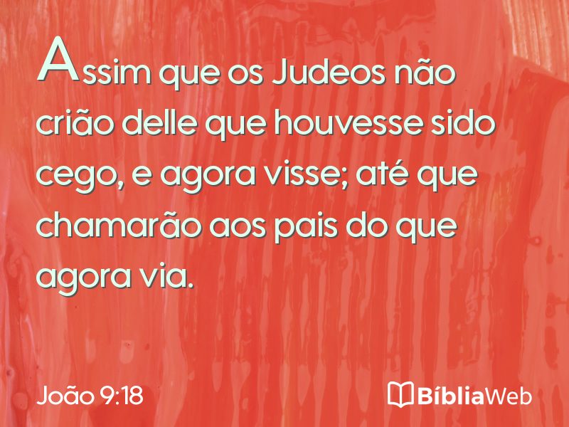 João 9:18 em imagem para compartilhar