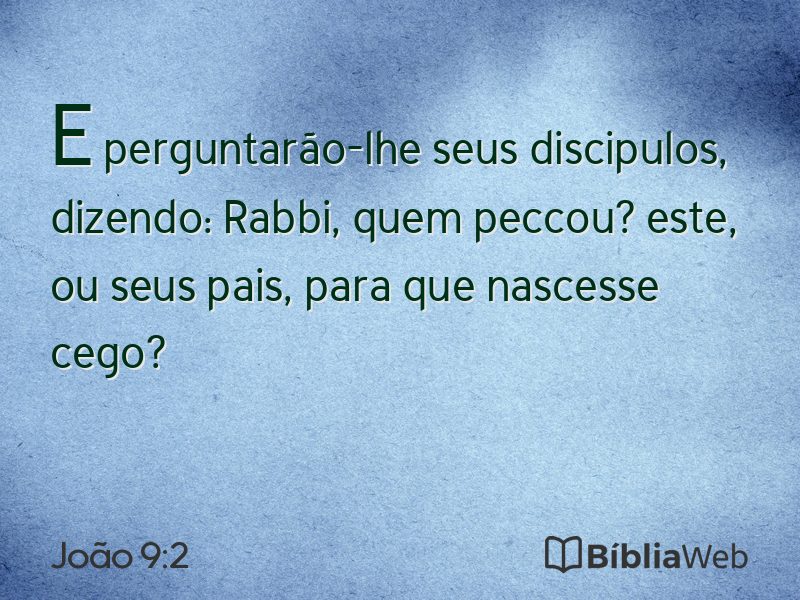 João 9:2 em imagem para compartilhar