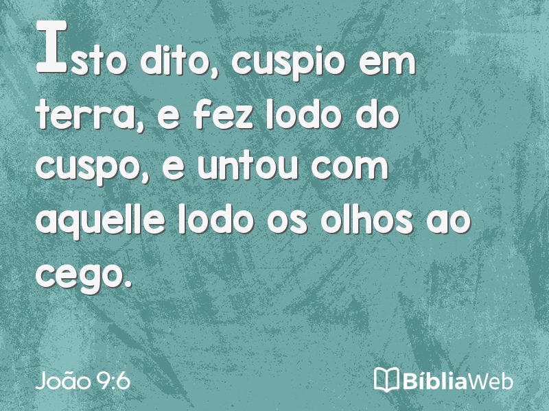 João 9:6 em imagem para compartilhar