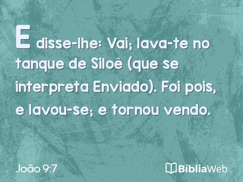 João 9:7 em imagem para compartilhar
