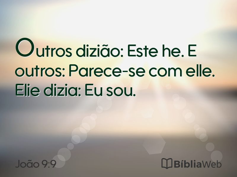 João 9:9 em imagem para compartilhar