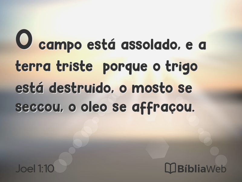 Joel 1:10 em imagem para compartilhar