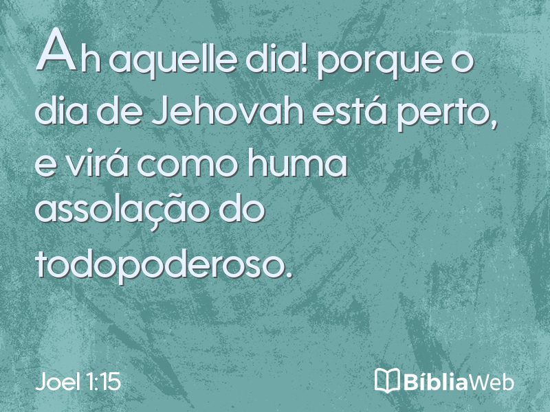 Joel 1:15 em imagem para compartilhar