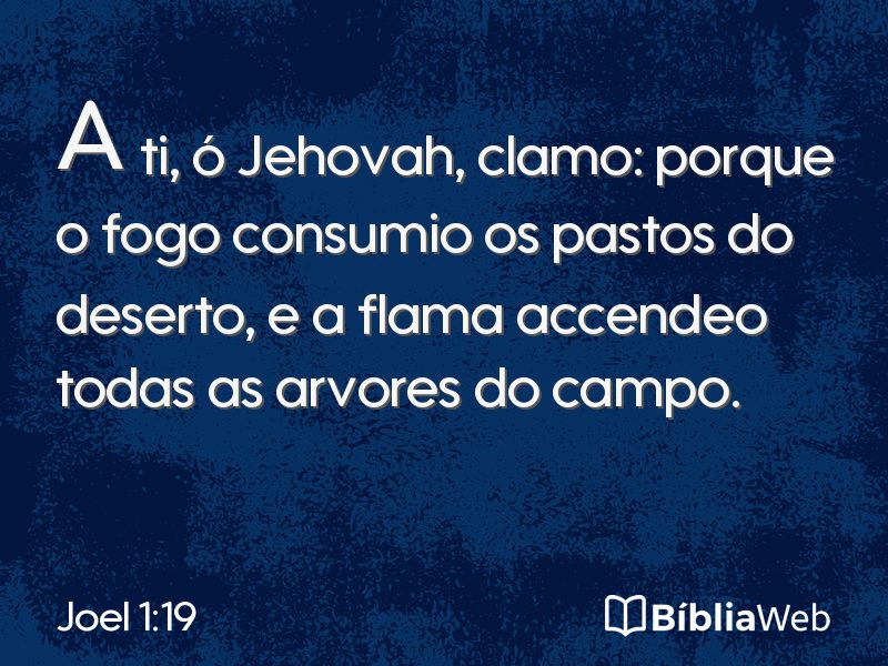 Joel 1:19 em imagem para compartilhar