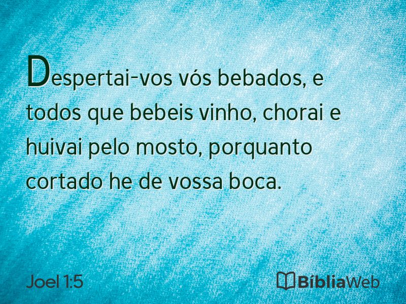 Joel 1:5 em imagem para compartilhar