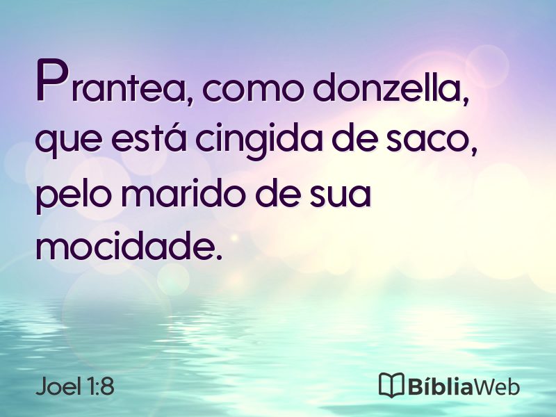 Joel 1:8 em imagem para compartilhar