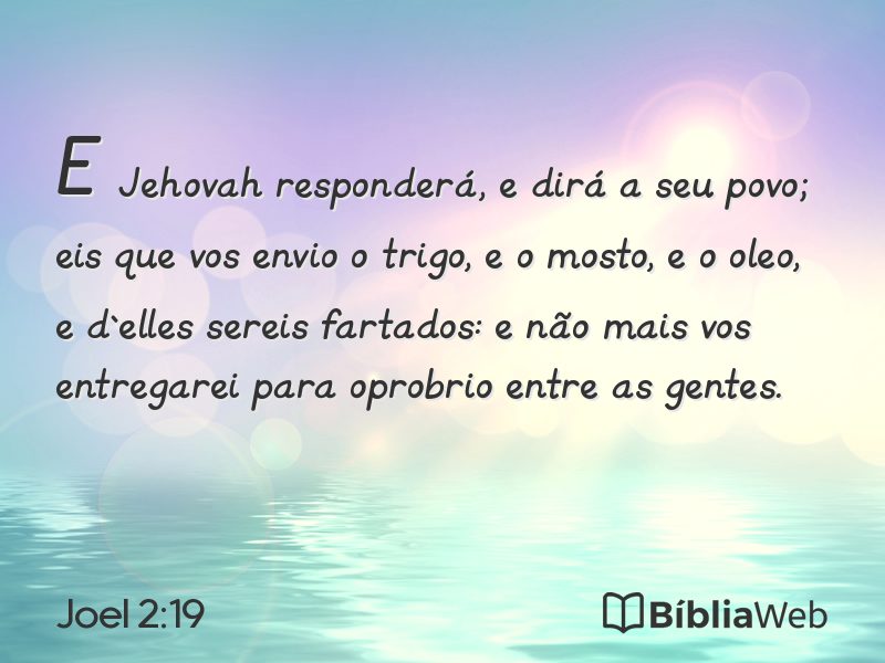 Joel 2:19 em imagem para compartilhar