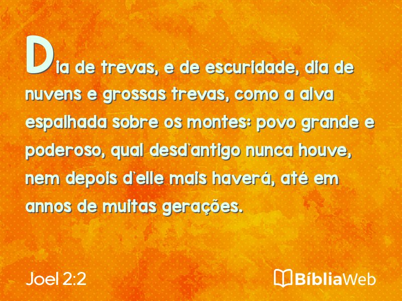 Joel 2:2 em imagem para compartilhar