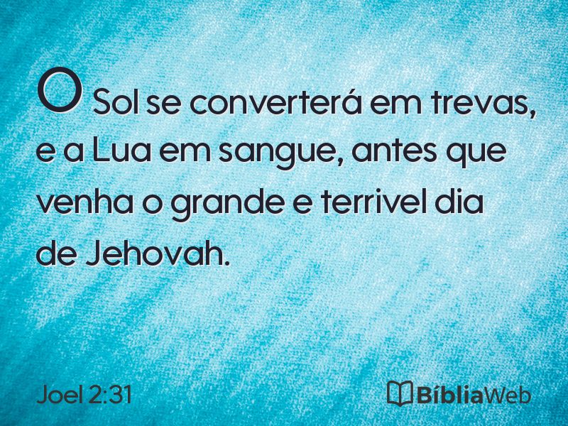 Joel 2:31 em imagem para compartilhar