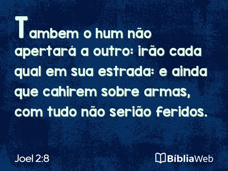 Joel 2:8 em imagem para compartilhar