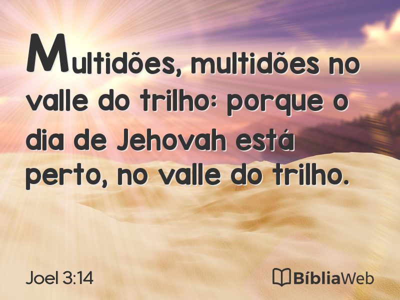 Joel 3:14 em imagem para compartilhar