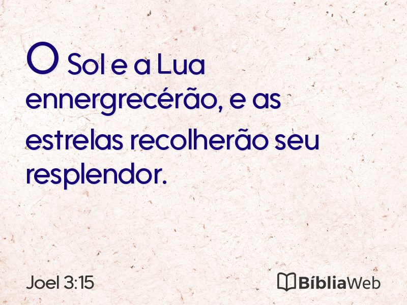 Joel 3:15 em imagem para compartilhar