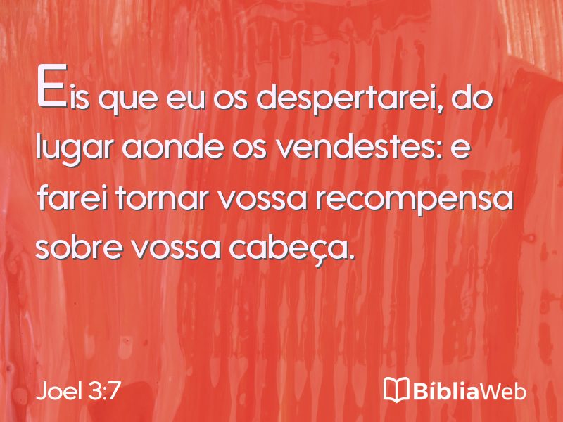 Joel 3:7 em imagem para compartilhar