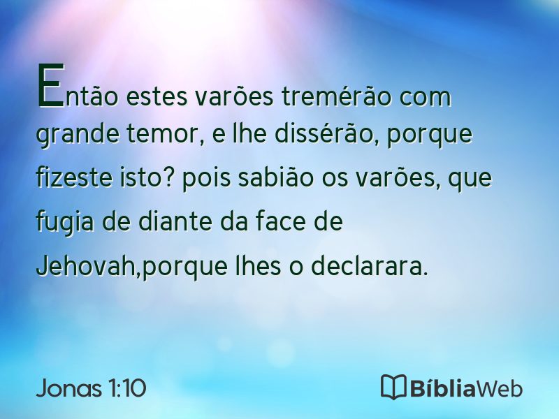 Jonas 1:10 em imagem para compartilhar