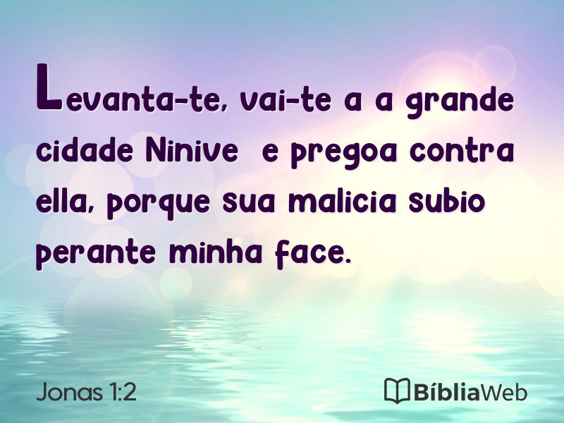 Jonas 1:2 em imagem para compartilhar
