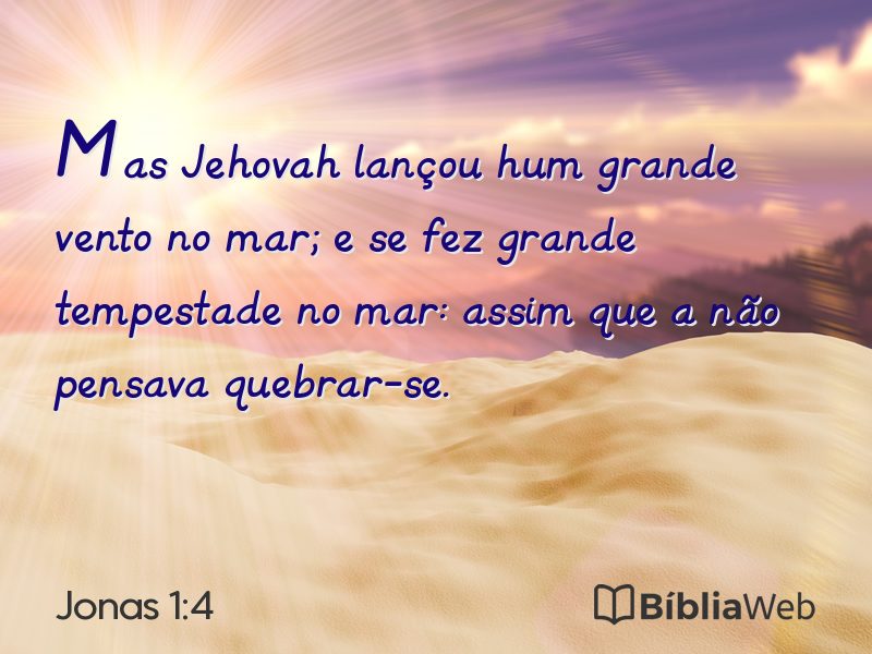 Jonas 1:4 em imagem para compartilhar