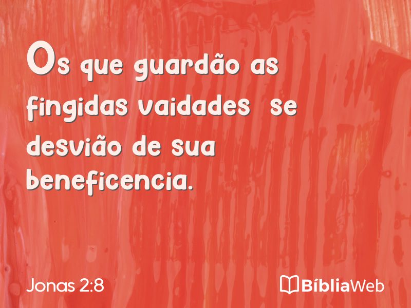 Jonas 2:8 em imagem para compartilhar