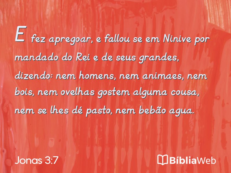 Jonas 3:7 em imagem para compartilhar