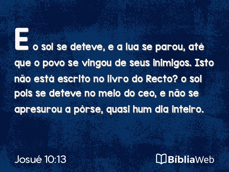 Josué 10:13 em imagem para compartilhar