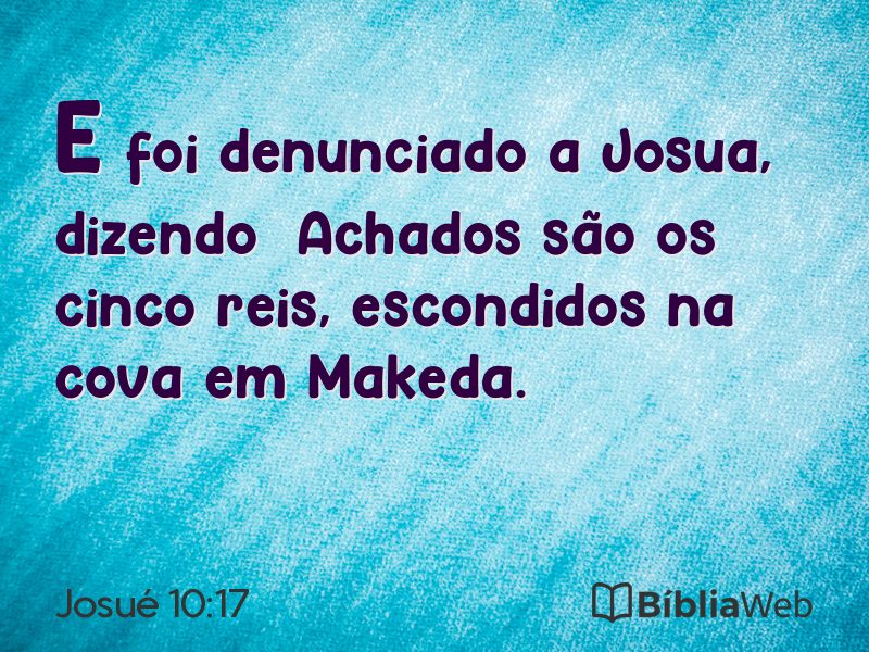 Josué 10:17 em imagem para compartilhar