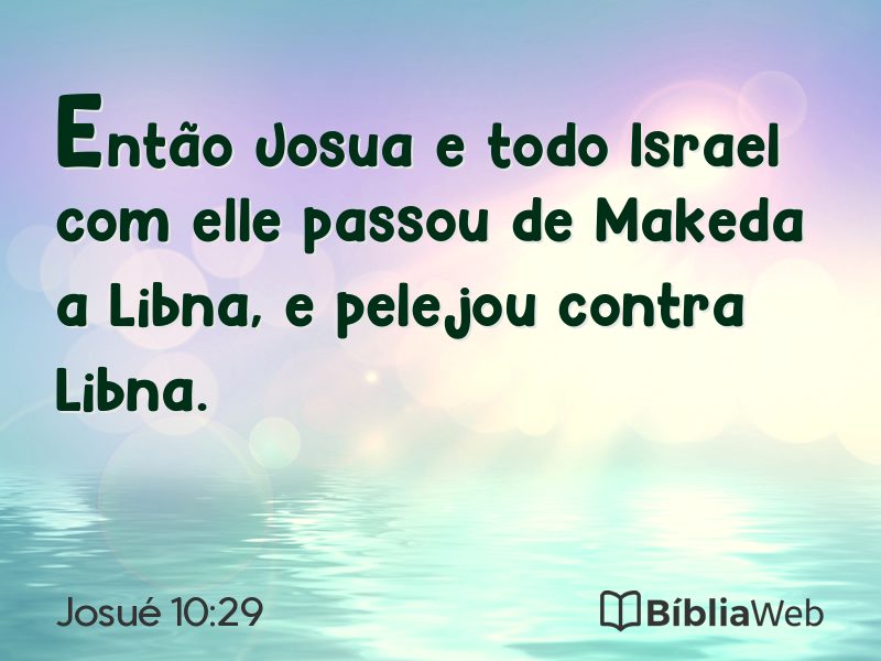 Josué 10:29 em imagem para compartilhar