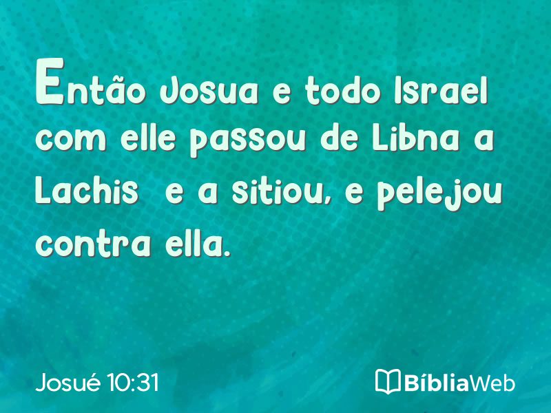 Josué 10:31 em imagem para compartilhar