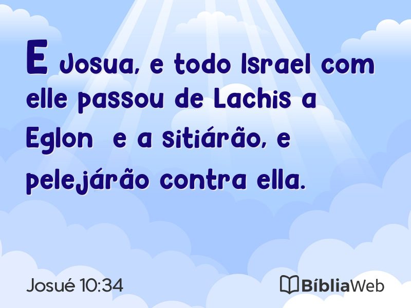 Josué 10:34 em imagem para compartilhar