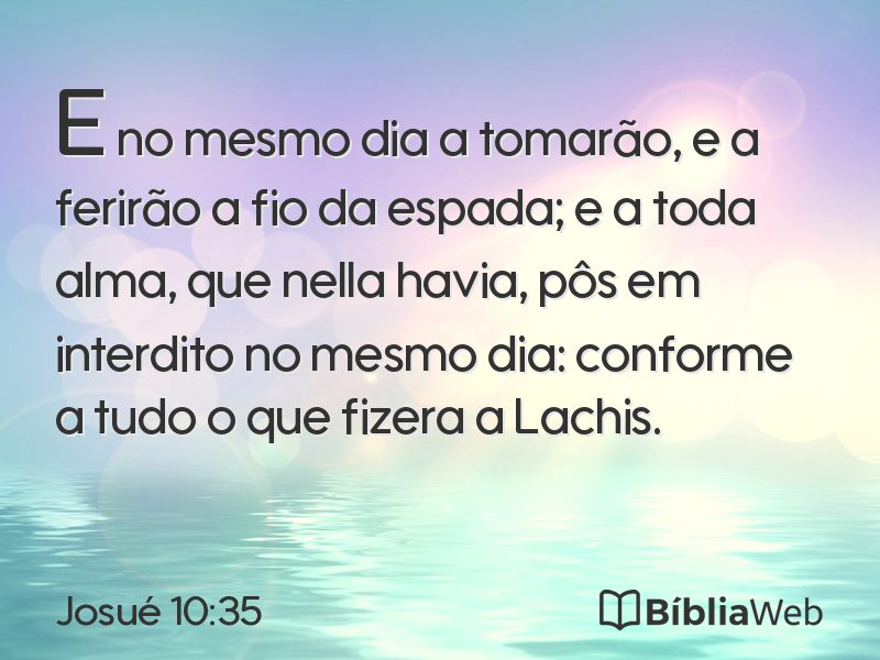 Josué 10:35 em imagem para compartilhar